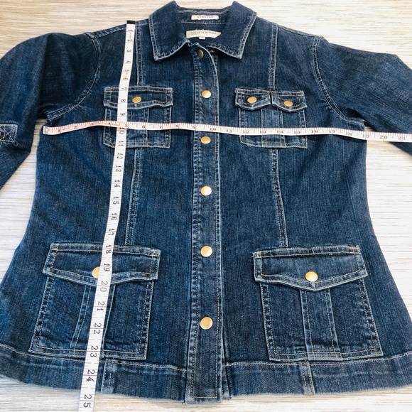 HP! Jones New York Denim Trucker Jacket - Picture 12 of 16